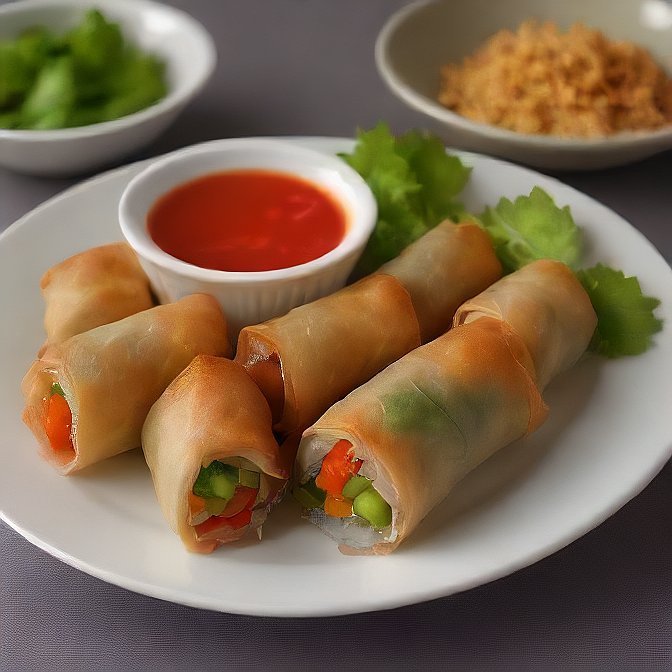 Vegetable spring rolls