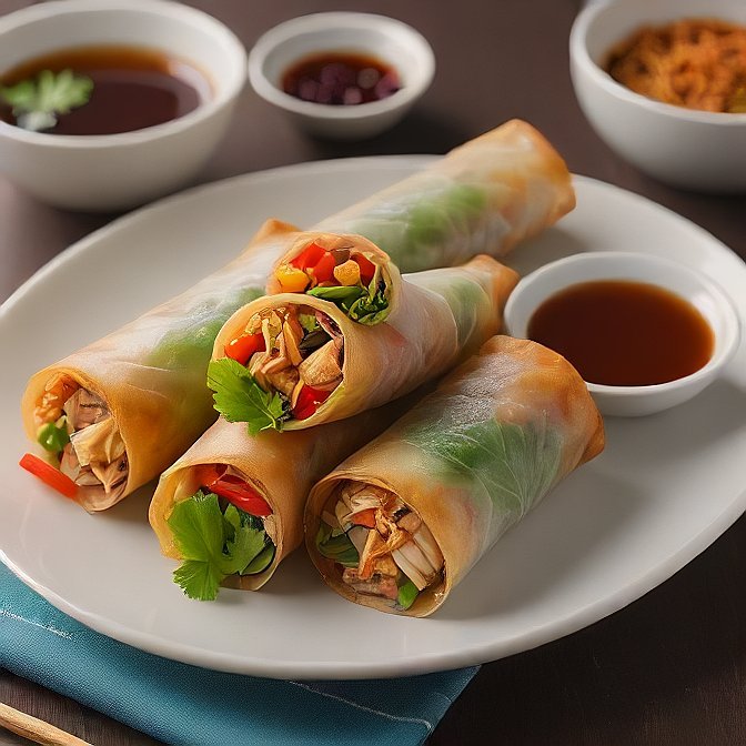 Chicken spring rolls