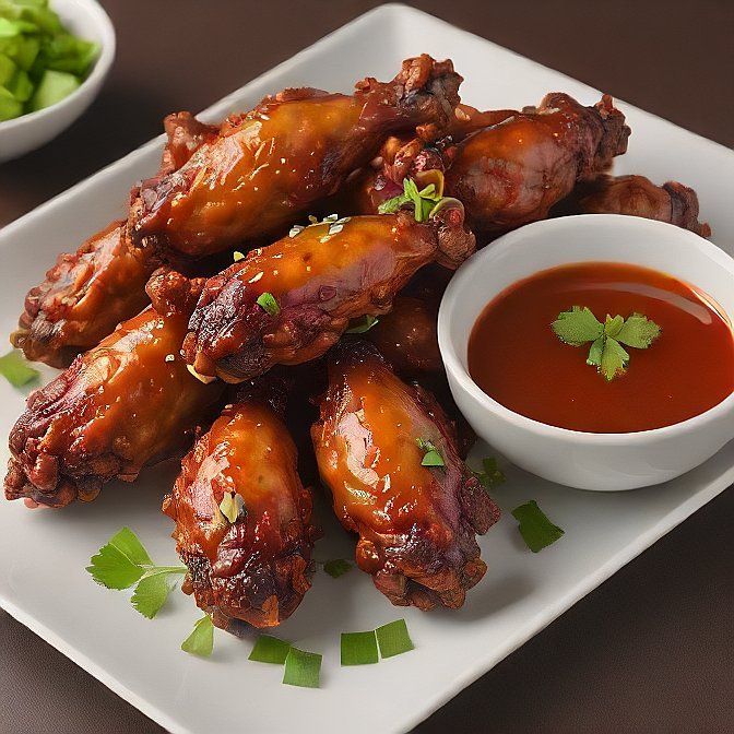 Korean spicy chicken wings